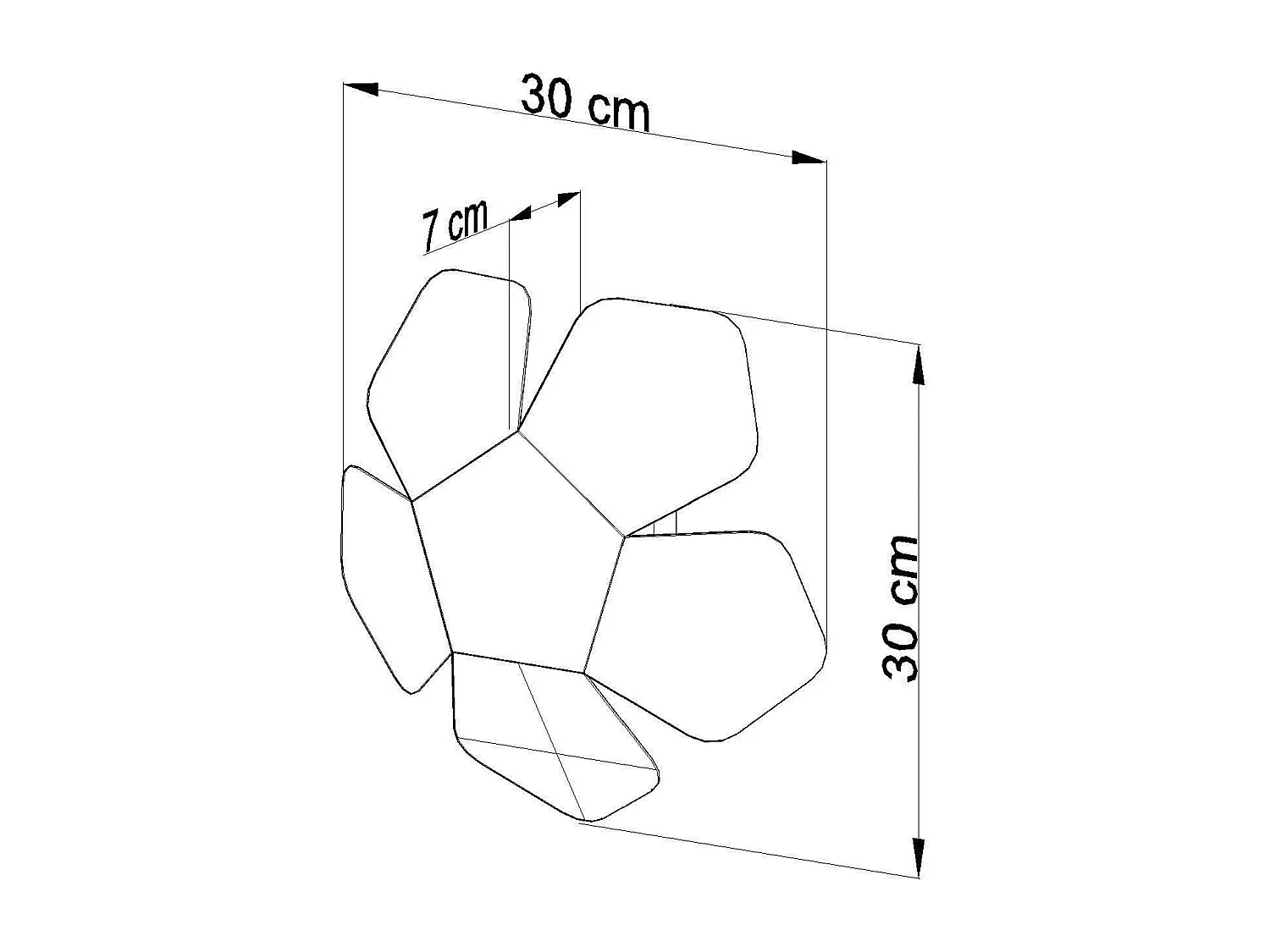 Sollux PENTA - 2 Licht Wand Licht Schwarz, G9
