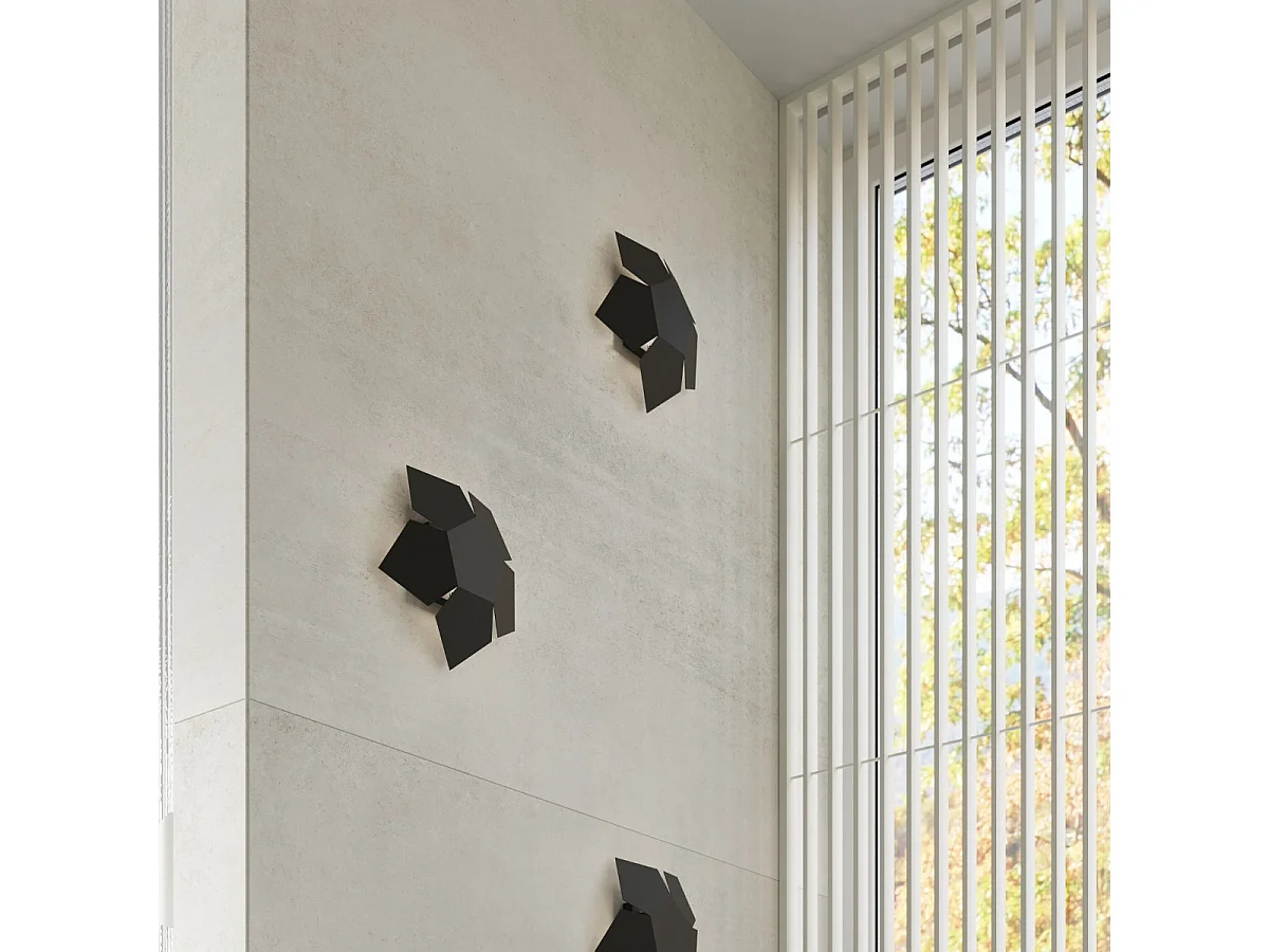 Sollux PENTA - 2 Licht Wand Licht Schwarz, G9