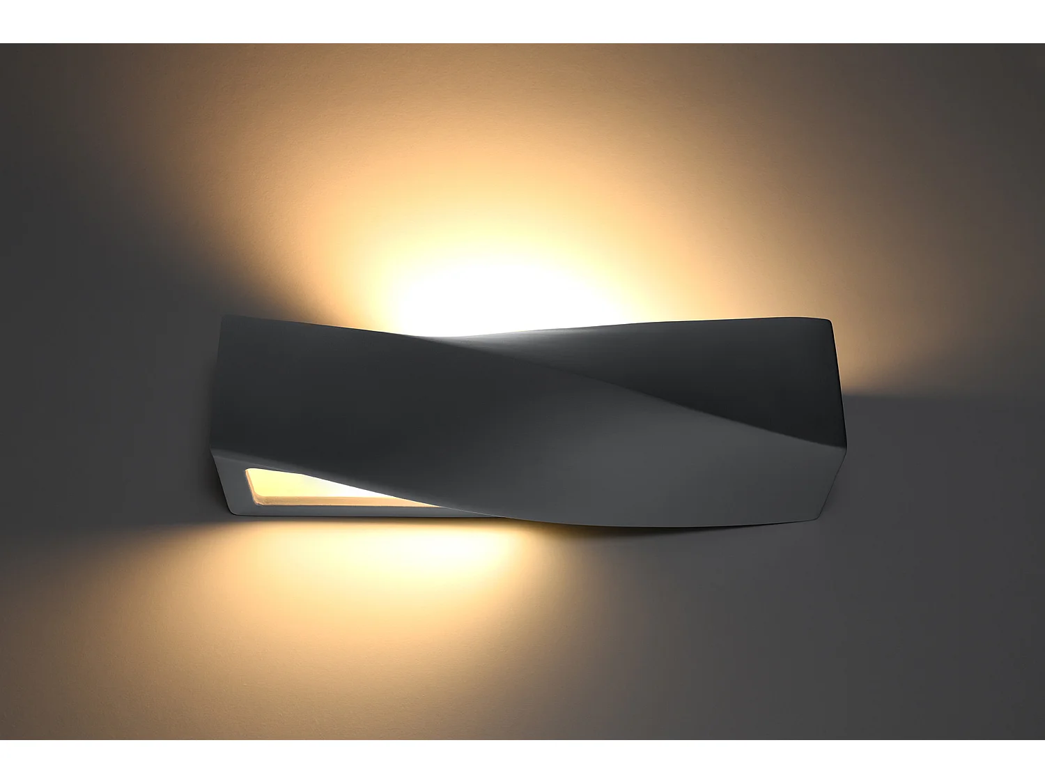 Wandlampen Sigma Modern Van  - 1 Lichtbronnen - L.42 X H.14 Cm - Grijs