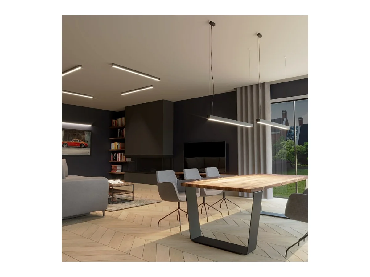 Integrierte LED-Wandleuchten Weiß 145cm 3000K Applique a LED integrate da incasso bianche 145cm 3000K