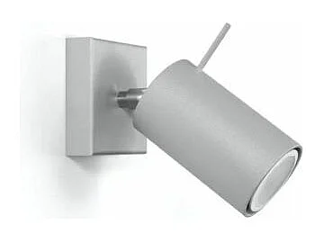 Wandlampen Ring Modern Van  - 1 Lichtbronnen - L.8 X H.8 Cm - Grijs