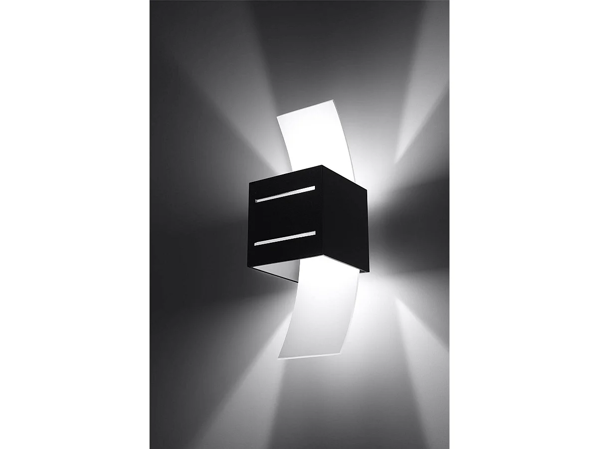 Sollux LORETO Applique murale à 1 lumière, noir, G9