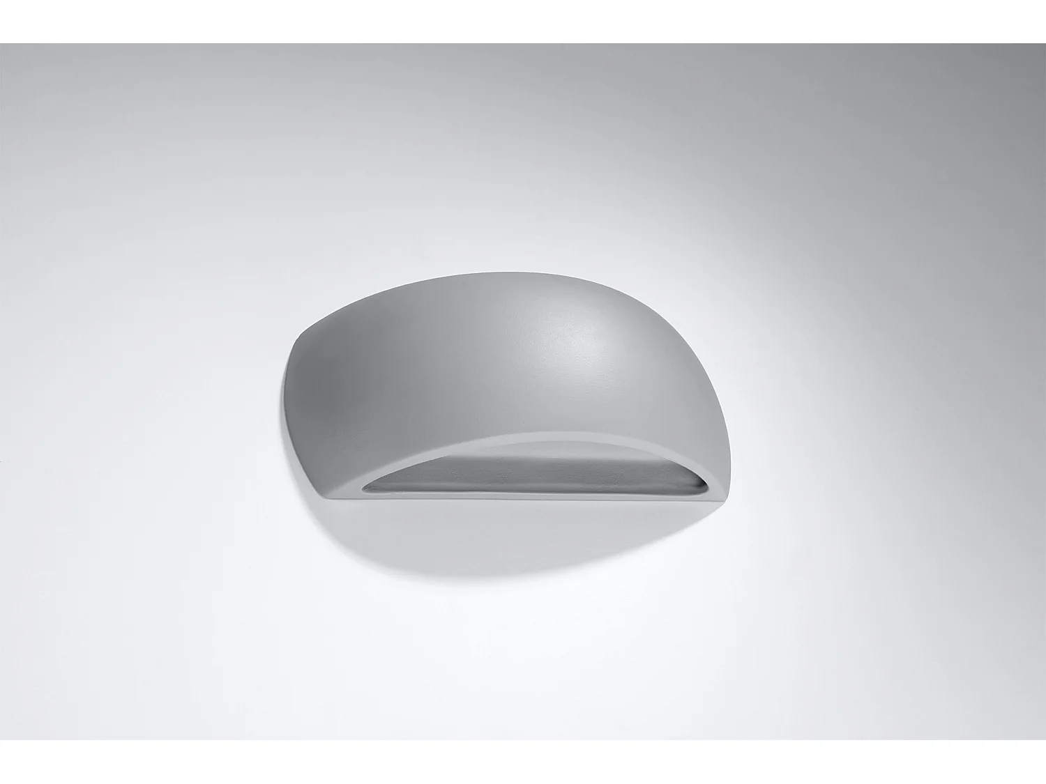 Wandlampen Pontius Modern Van  - 1 Lichtbronnen - L.32 X H.14 Cm - Grijs