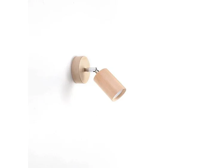 Sollux BERG Applique Murale Spot Simple Bois Naturel GU10