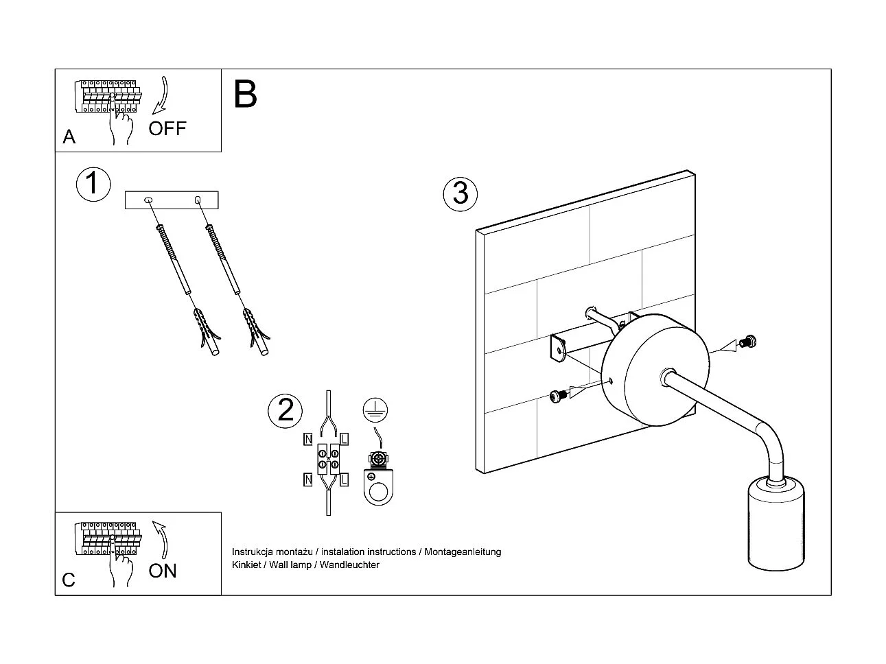 Wandlampen Duomo Zolder Van  - 1 Lichtbronnen - L.8 X H.8 Cm - Zwart