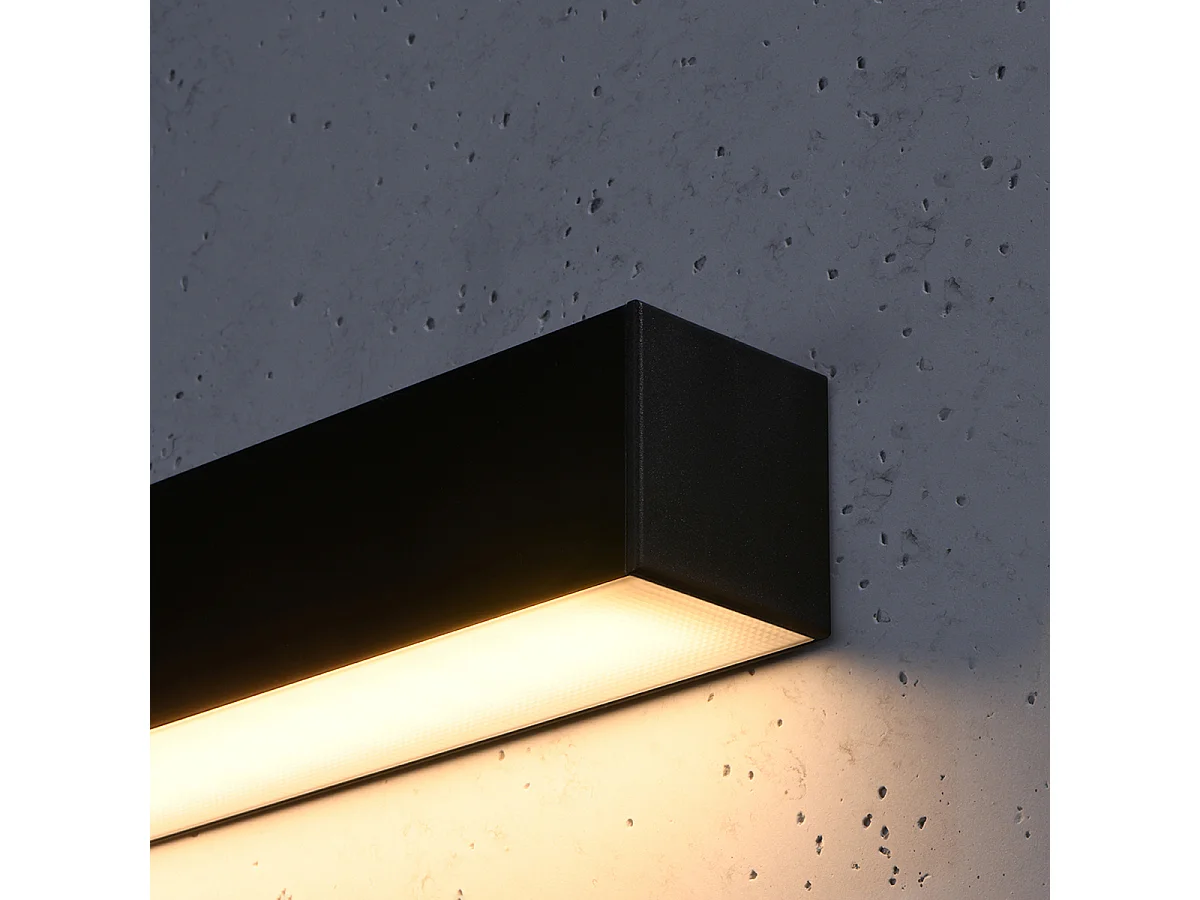 Integrierte LED-Wandleuchten Schwarz 145cm 3000K Applique LED da incasso integrate Nere 145cm 3000K