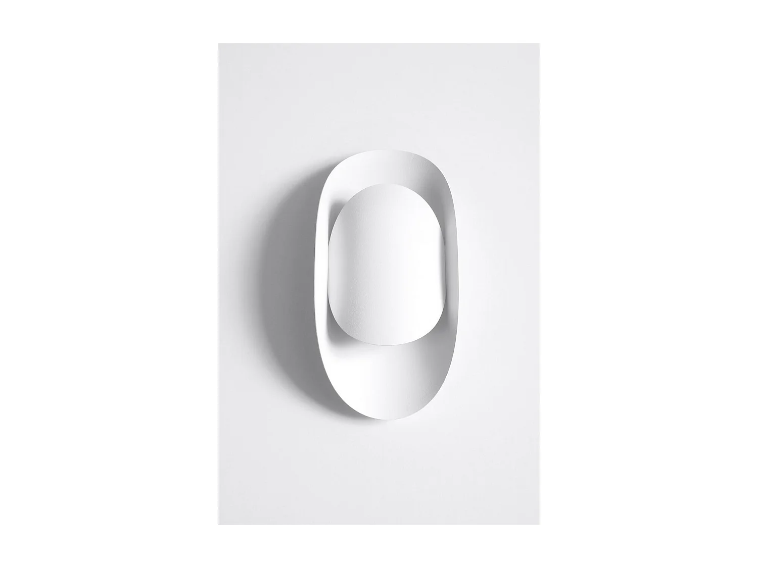 Wandlampen Tear Modern Van  - 1 Lichtbronnen - L.13 X H.30 Cm - Wit