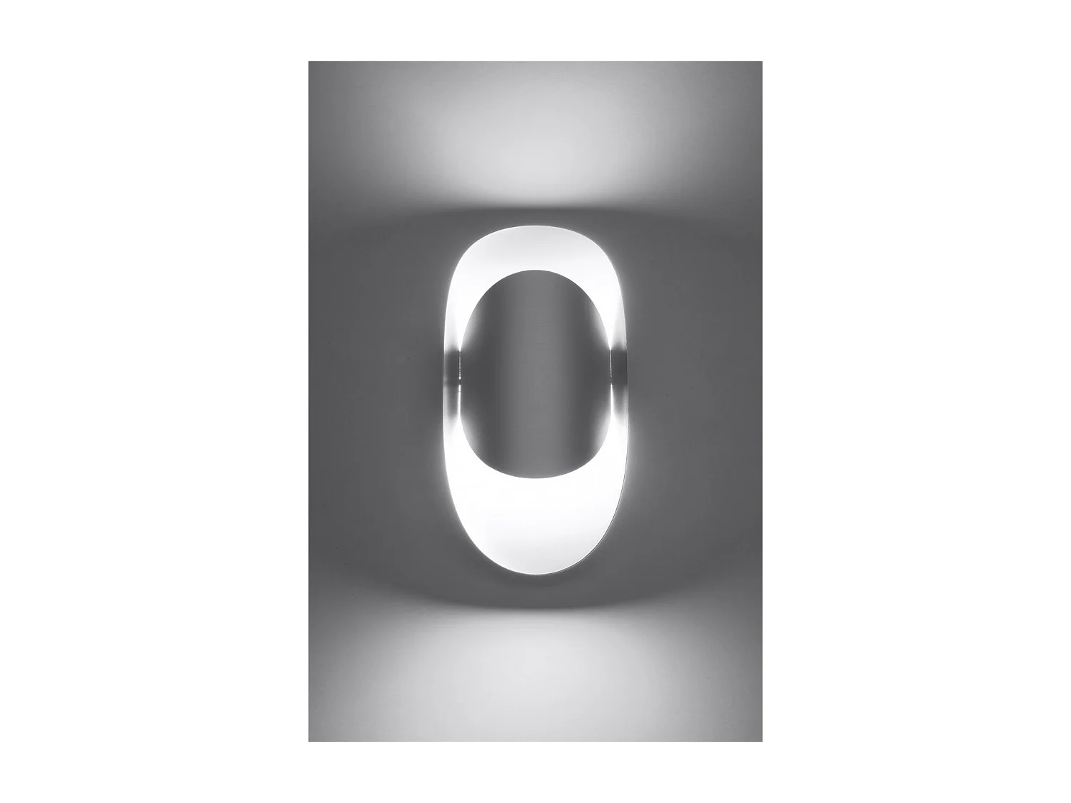 Wandlampen Tear Modern Van  - 1 Lichtbronnen - L.13 X H.30 Cm - Wit