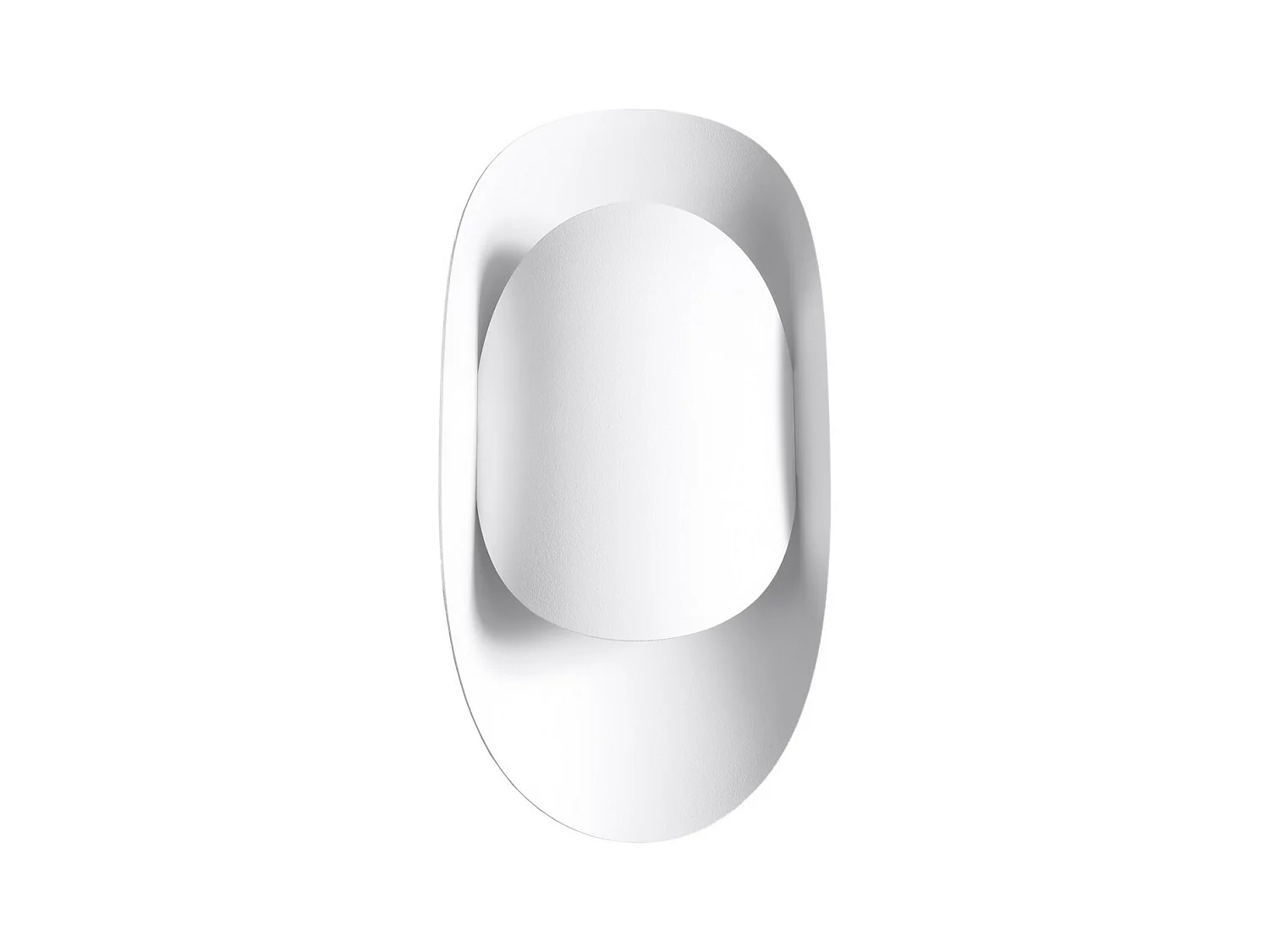 Wandlampen Tear Modern Van  - 1 Lichtbronnen - L.13 X H.30 Cm - Wit