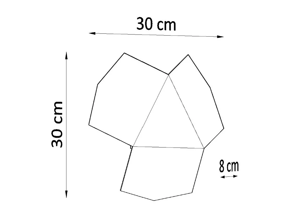 Kinkiety Nowoczesny Tre, Stal - 2 Źródło - L.30 X H.8 Cm - Czarny