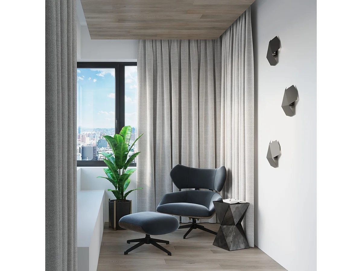 Kinkiety Nowoczesny Tre, Stal - 2 Źródło - L.30 X H.8 Cm - Czarny