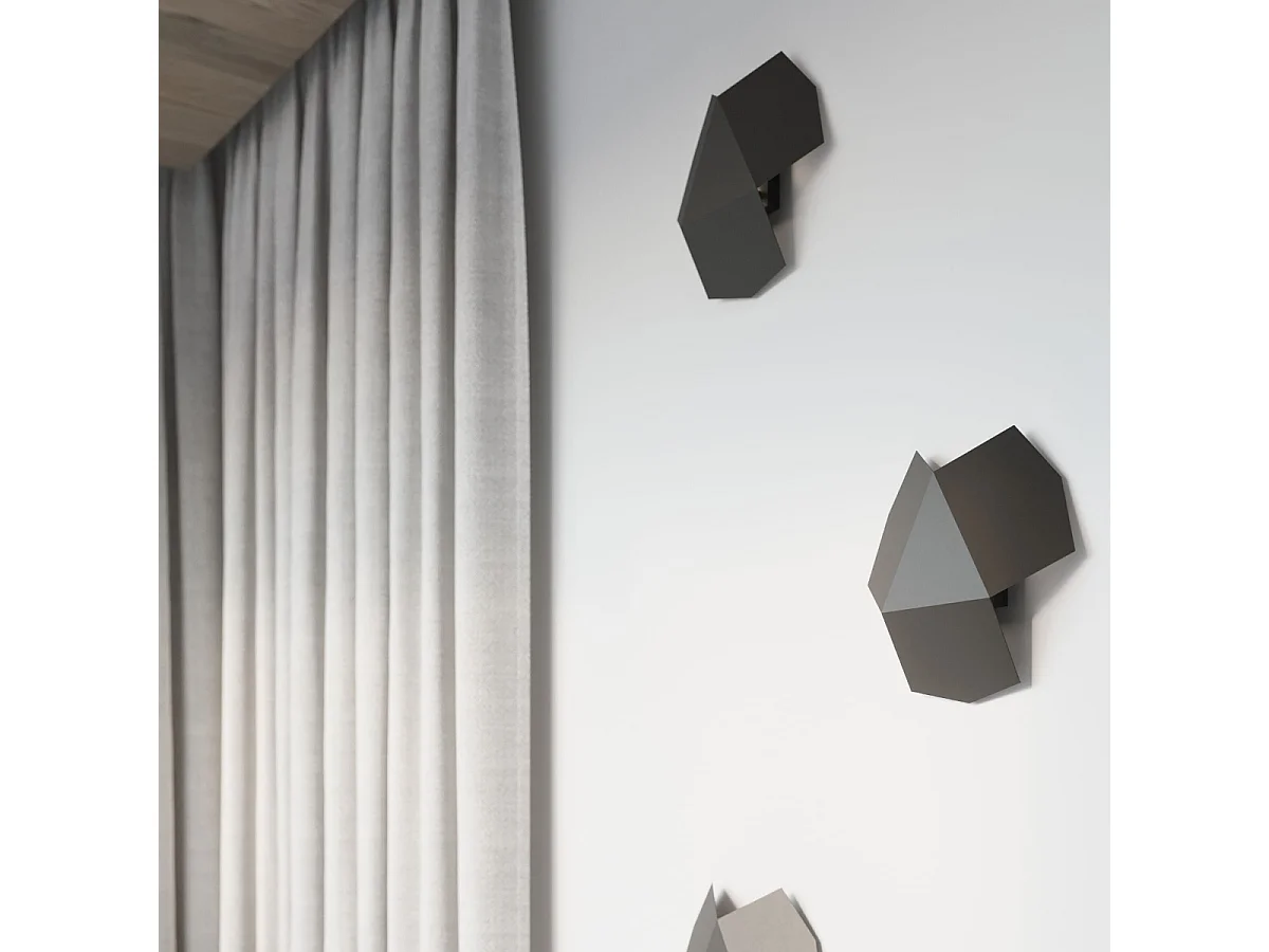 Kinkiety Nowoczesny Tre, Stal - 2 Źródło - L.30 X H.8 Cm - Czarny