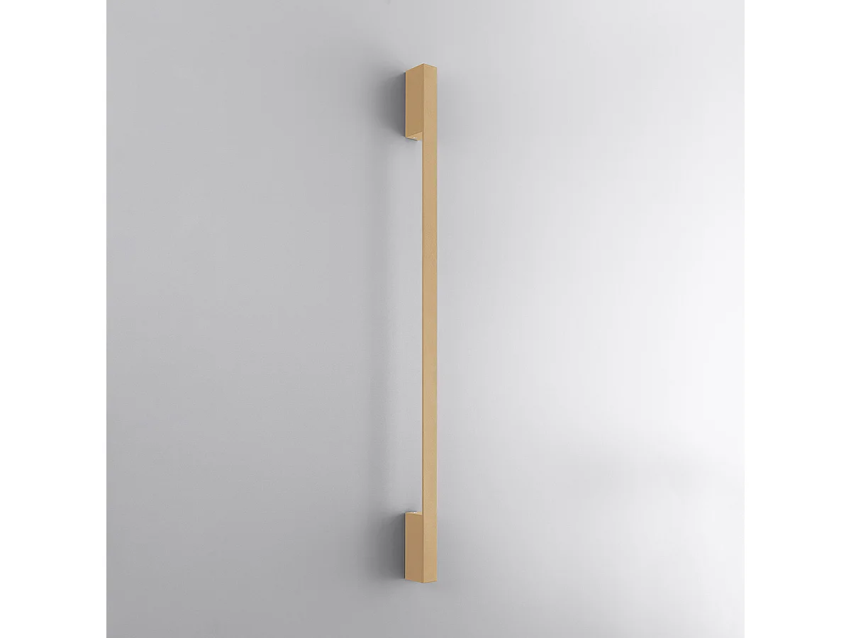 Candeeiros De Parede Sappo Moderno, Alumínio - 1 Lichtbronnen - L.4 X H.120 Cm - Dourado