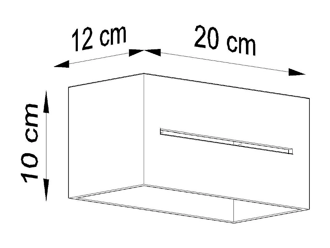 Sollux LOBO MAXI Applique murale encastrable à 2 lumières blanc