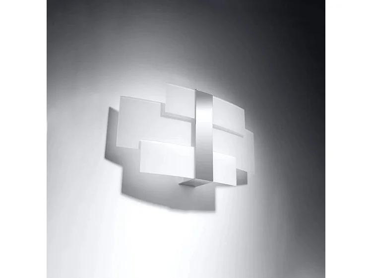 Sollux CELIA - Aplique de pared a ras de suelo con 2 luces Cromo, Blanco, G9