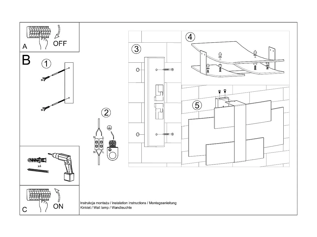 Sollux CELIA - Aplique de pared a ras de suelo con 2 luces Cromo, Blanco, G9