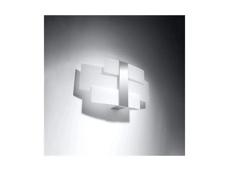 Sollux CELIA Applique murale à 2 ampoules au fini chrome, blanc, G9