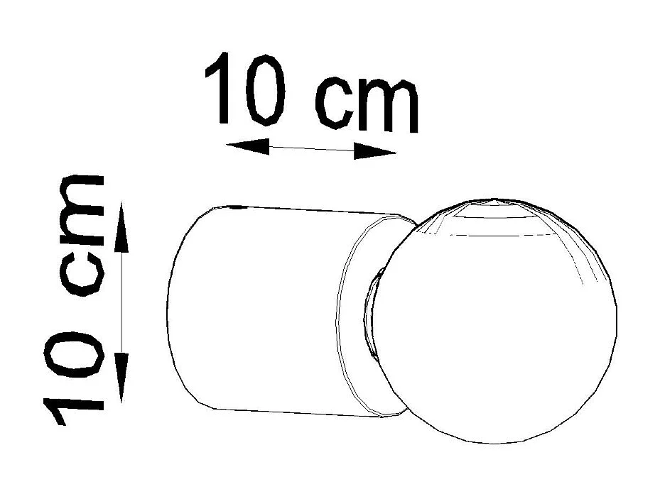 Wandlampen Salgado Scandinavisch Van  - 1 Lichtbronnen - L.10 X H.10 Cm - Natuurlijk Hout