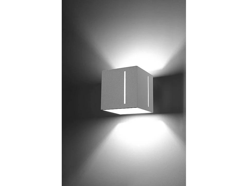 Kinkiety Nowoczesny Pixar, Aluminium - 1 Źródło - L.10 X H.10 Cm - Biały