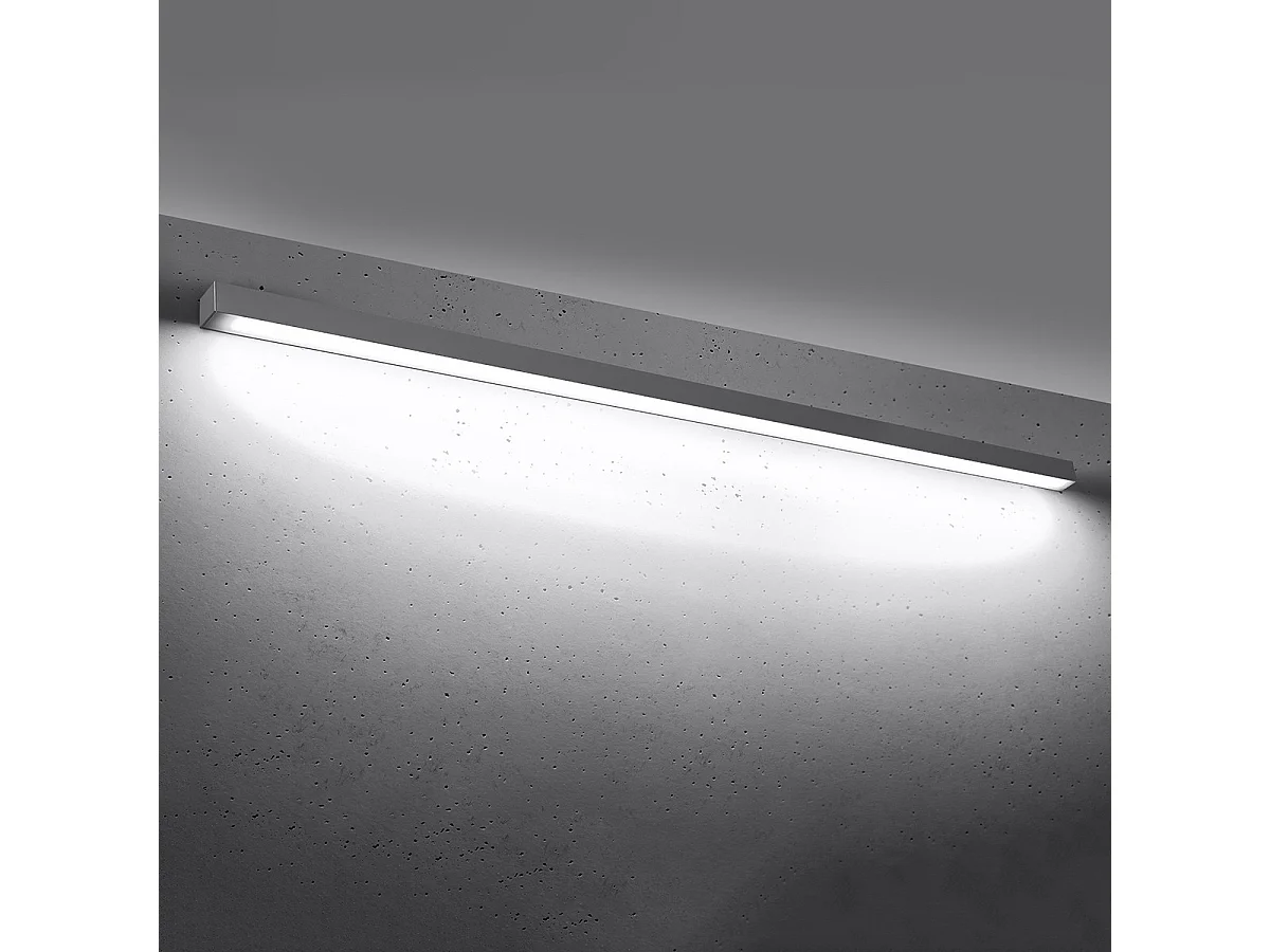 Sollux Pinne Aplique Led Integrado Gris