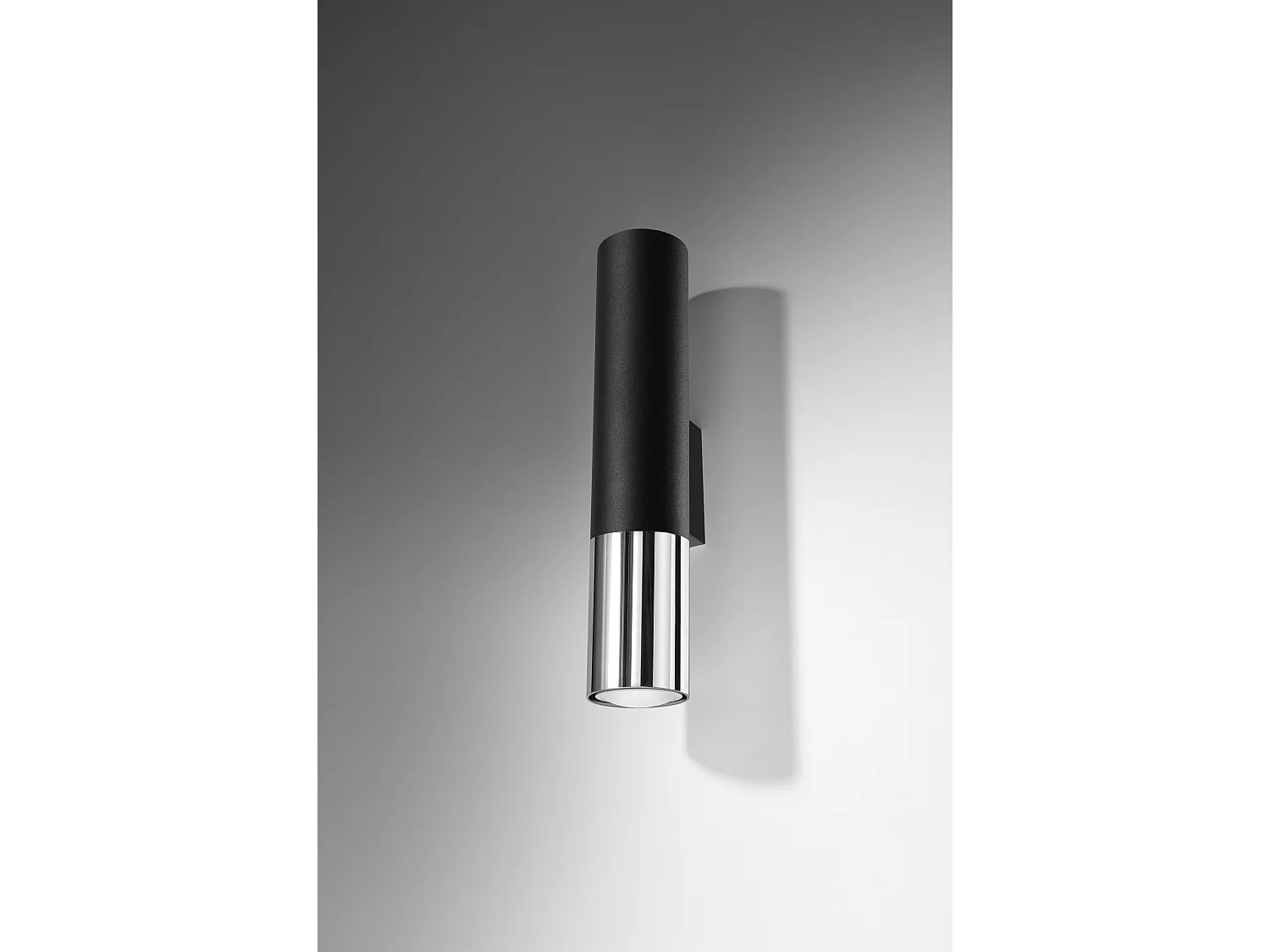 Lampada da parete Up & Down Nero, Cromo GU10 Lámpara de pared Up & Down Negro, Cromado GU10