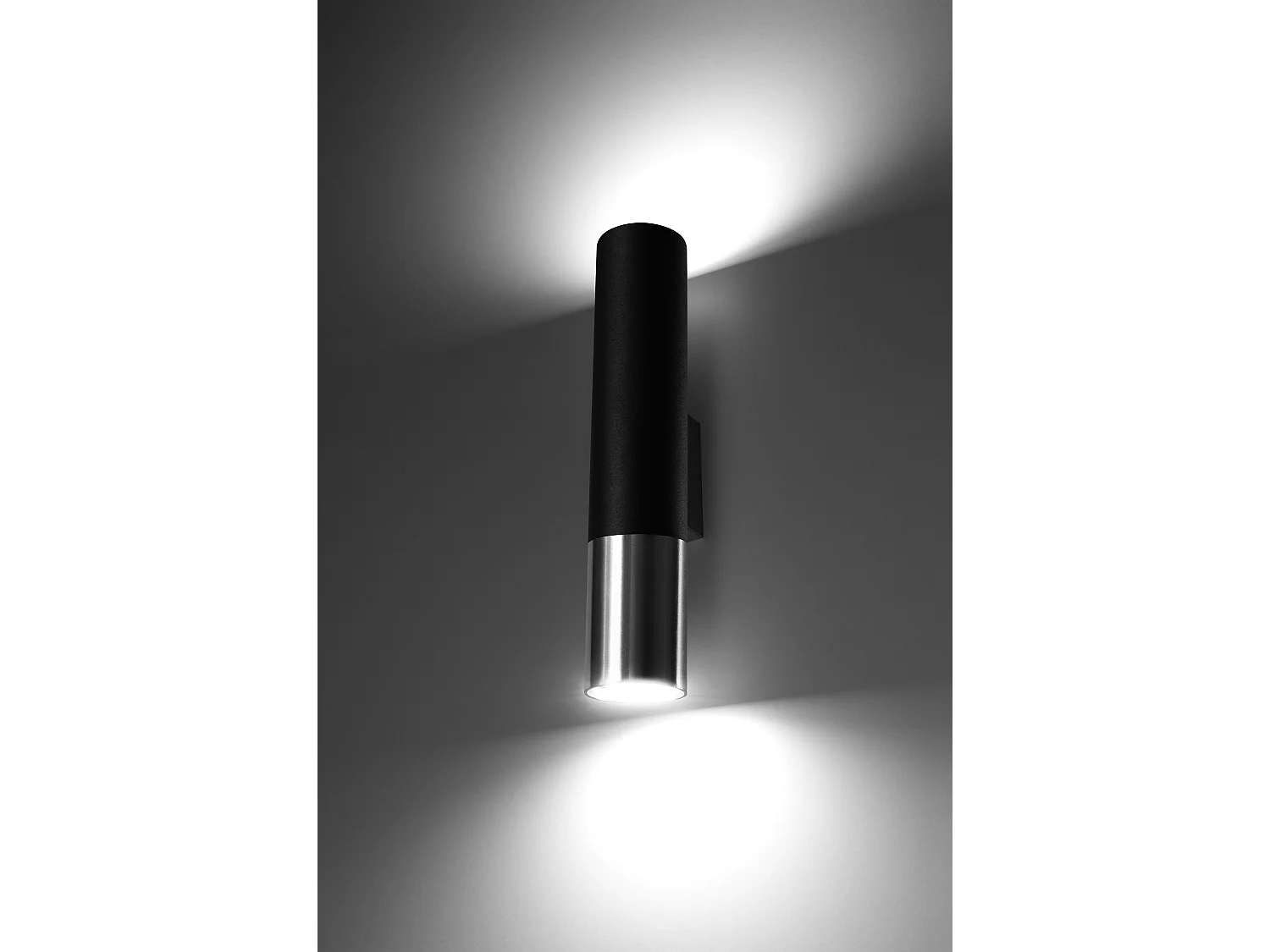 Lampada da parete Up & Down Nero, Cromo GU10 Lámpara de pared Up & Down Negro, Cromado GU10