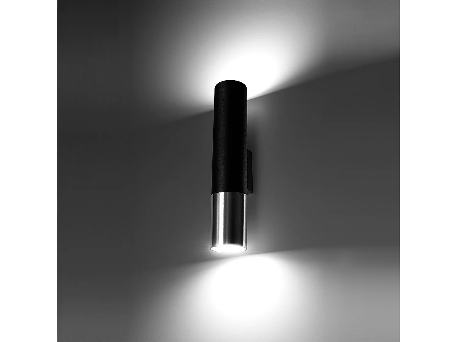 Lampada da parete Up & Down Nero, Cromo GU10 Lámpara de pared Up & Down Negro, Cromado GU10