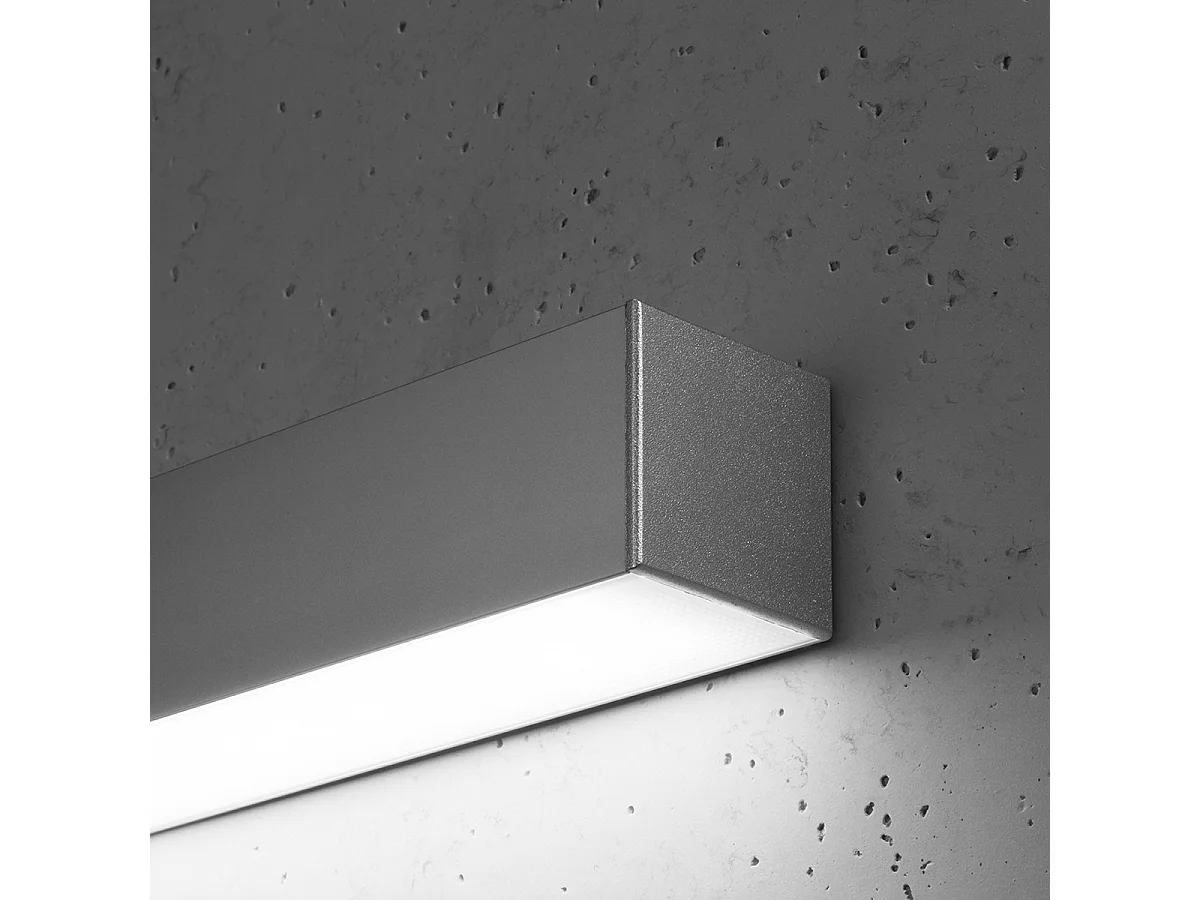 Integrierte LED-Wandleuchten Grau 65cm 4000K Applique da incasso a LED integrate Grigio 65cm 4000K