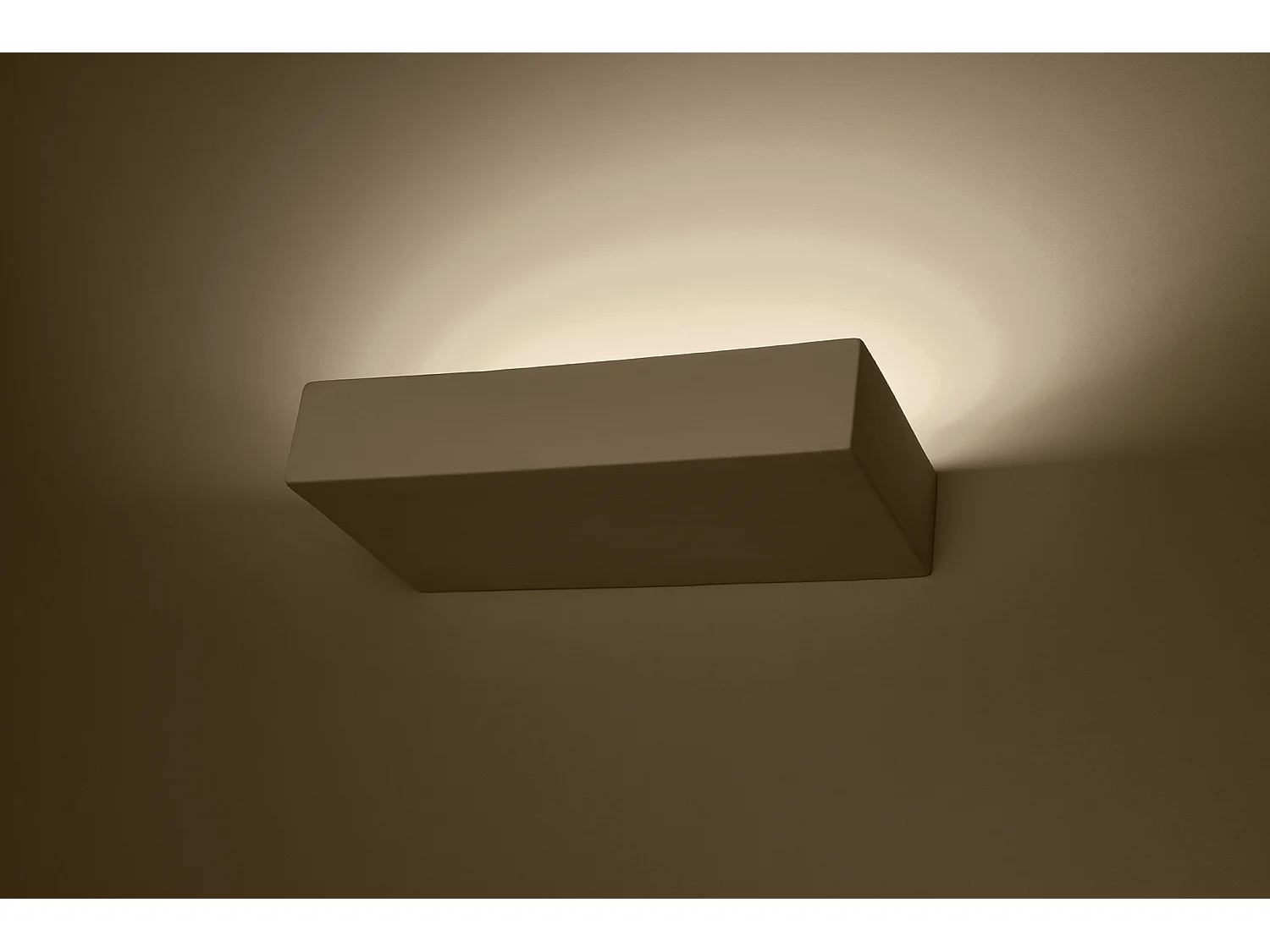 Wandlampen Taugan Modern Van  - 2 Lichtbronnen - L.31 X H.6,5 Cm - Wit