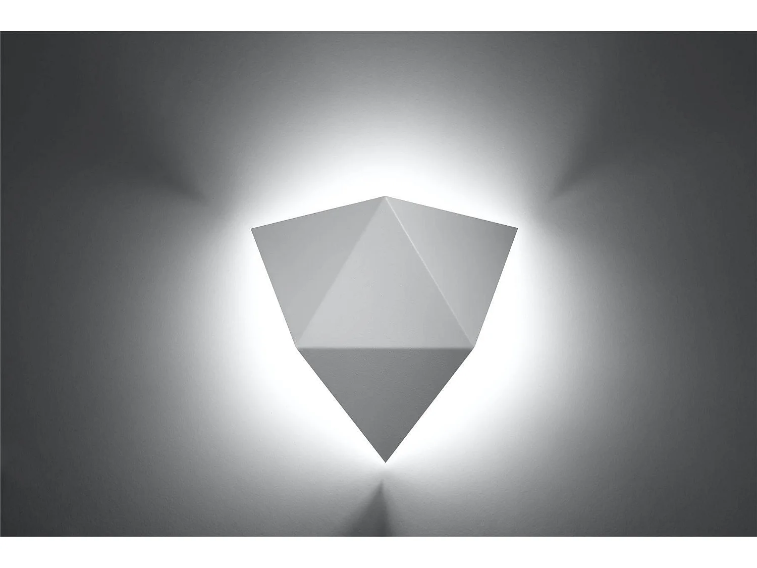 Wandlampen Solido Modern Van  - 2 Lichtbronnen - L.27 X H.25 Cm - Wit