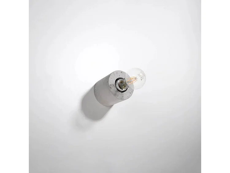 Surface Mounted Round Wall Lamp Grey E27 Runde Aufbau-Wandleuchte Grau E27