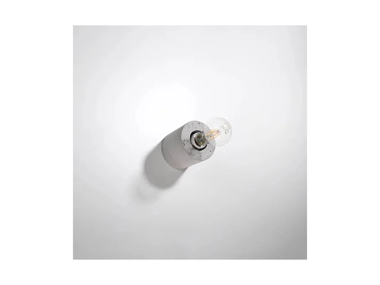 Sollux SALGADO Applique murale ronde en saillie Gris E27