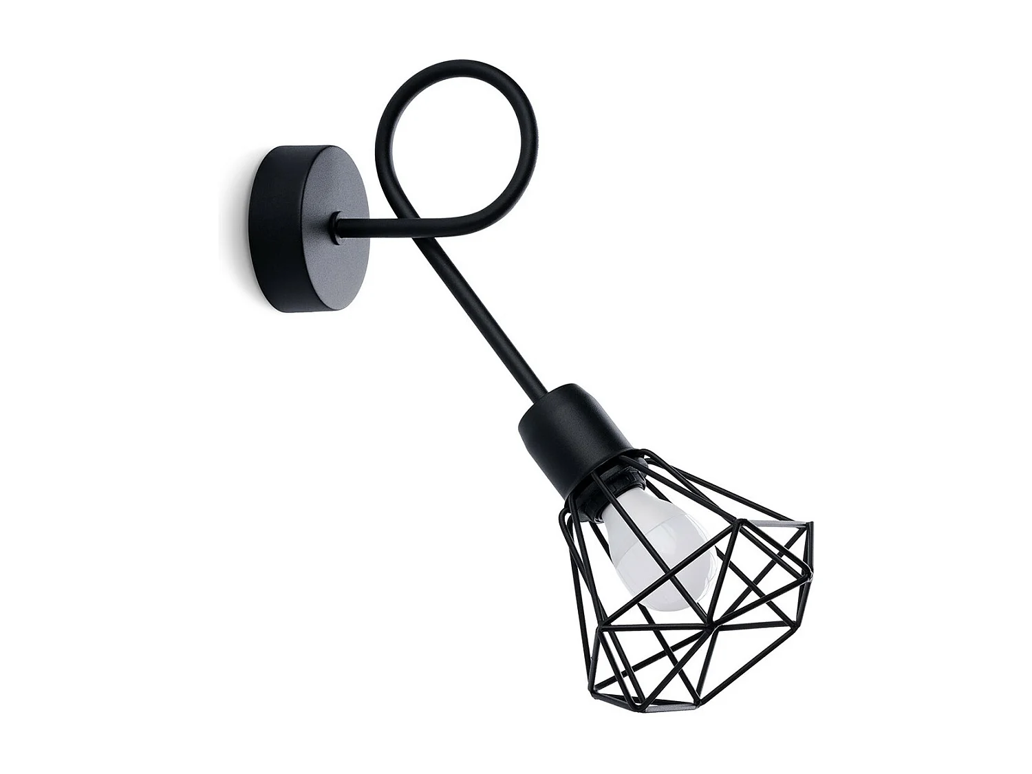 Wandlampen Artemis Modern Van  - 1 Lichtbronnen - L.15 X H.30 Cm - Zwart