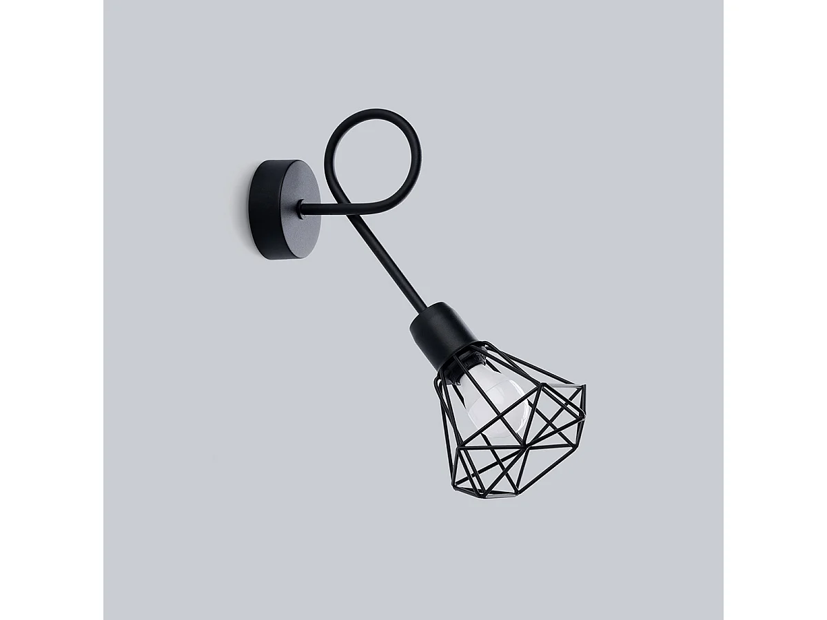 Wandlampen Artemis Modern Van  - 1 Lichtbronnen - L.15 X H.30 Cm - Zwart