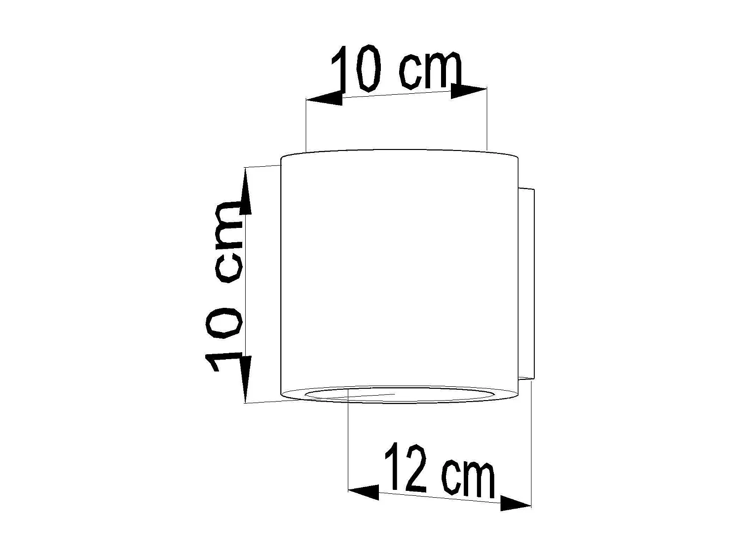 Sollux ORBIS - 1 Licht Wandleuchte aus Weiß, G9