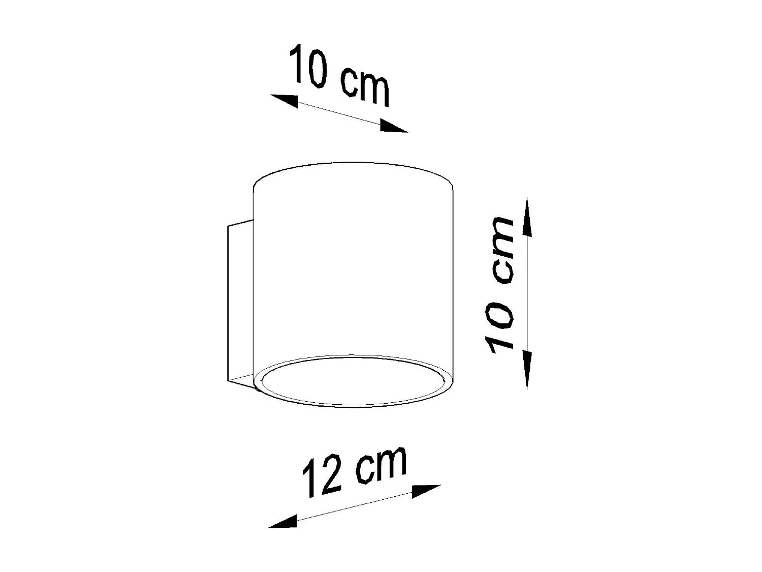 Sollux ORBIS - 1 Licht Wandleuchte aus Weiß, G9