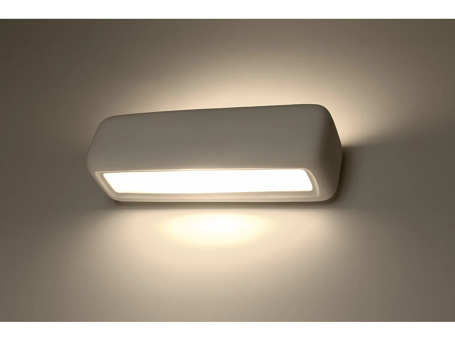 Sollux SUBANI Up & Down Applique en plâtre Blanc E27