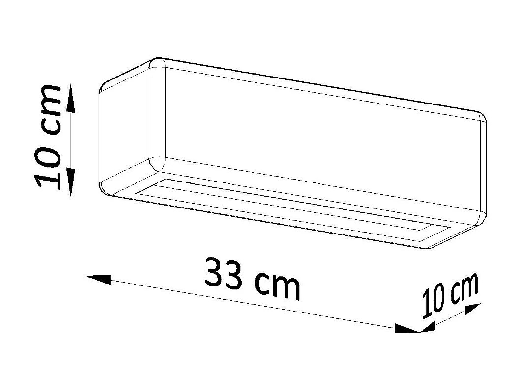 Sollux SUBANI Up & Down Applique en plâtre Blanc E27