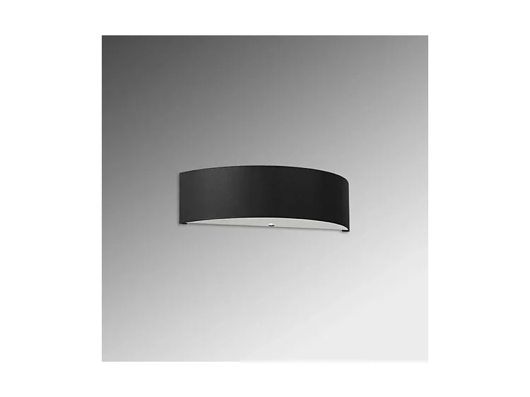 Sollux SKALA Appliques Encastrables Demi Cercle Noir 2x E27