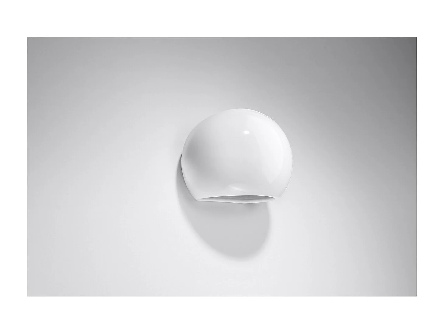 Kinkiet lakierowany GLOBE biały połysk