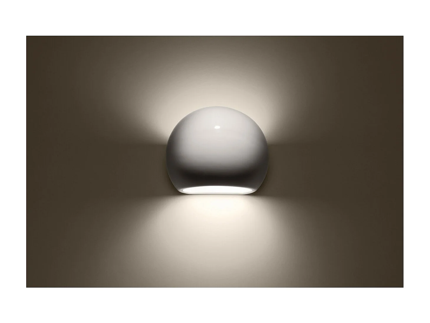 Kinkiet lakierowany GLOBE biały połysk