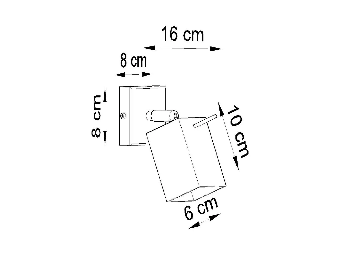 Sollux MERIDA 1 projecteur de lumière gris, GU10