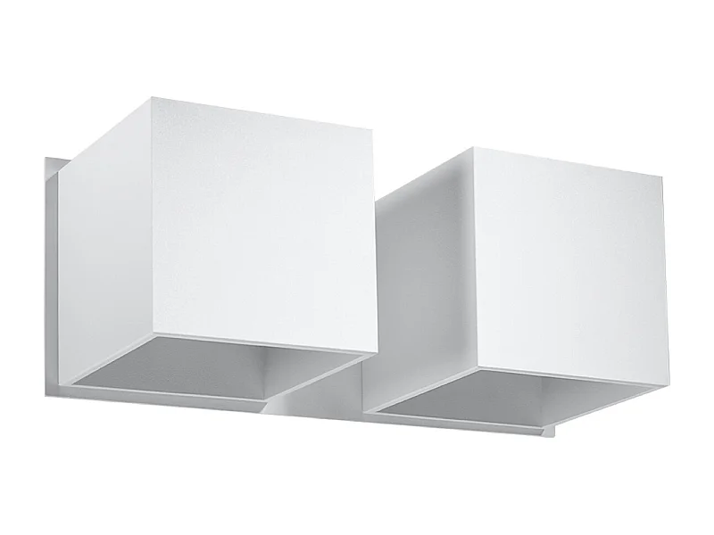 Twin Square Up & Down Wall Lamp White G9 Twin Square Up & Down Wandleuchte Weiß G9