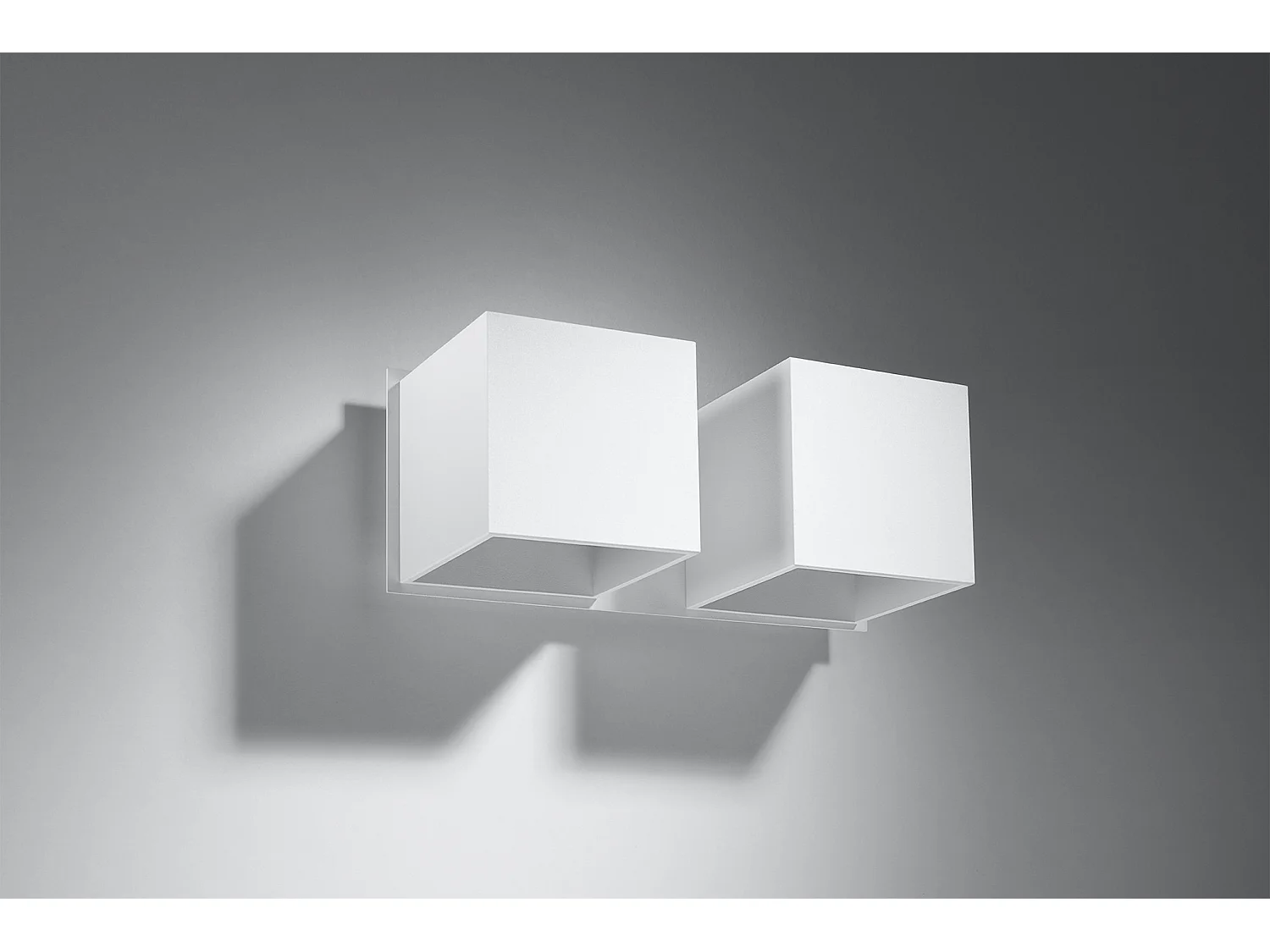 Sollux QUAD Applique Murale Twin Square Up & Down Blanc G9