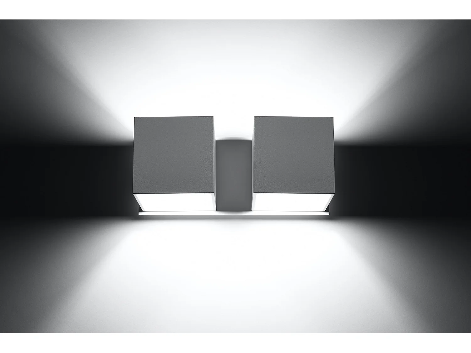 Sollux QUAD Applique Murale Twin Square Up & Down Blanc G9