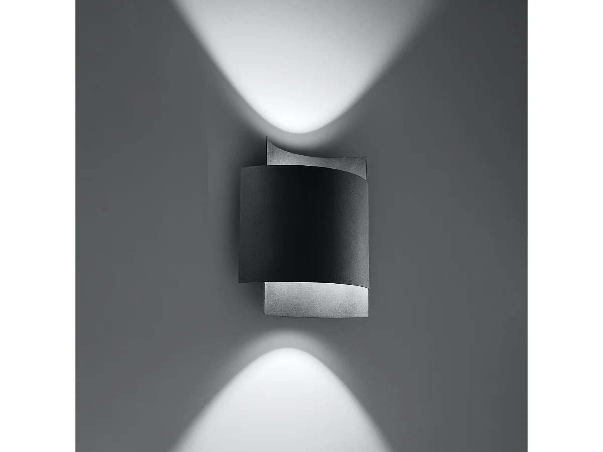 Lampada da parete Up & Down nera G9 Aplique Up & Down Negro G9