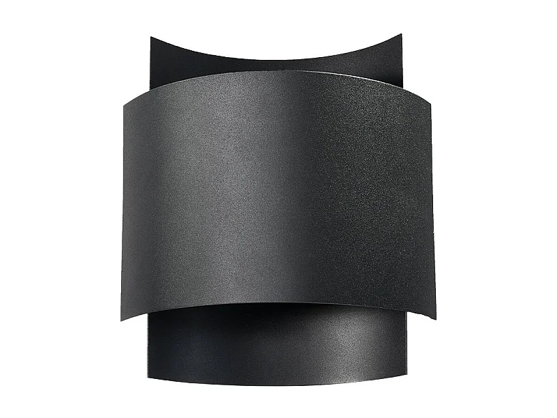 Wandlampen Impact Industrieel Van  - 1 Lichtbronnen - L.22 X H.23 Cm - Zwart