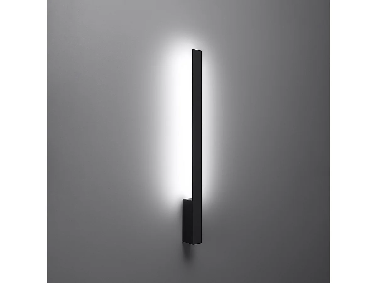 Sollux Lahti Integrierte LED-Wandleuchte Schwarz