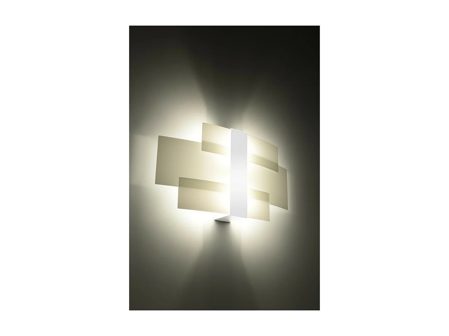 Wandlampen Celia Modern Van  - 2 Lichtbronnen - L.42 X H.23 Cm - Wit