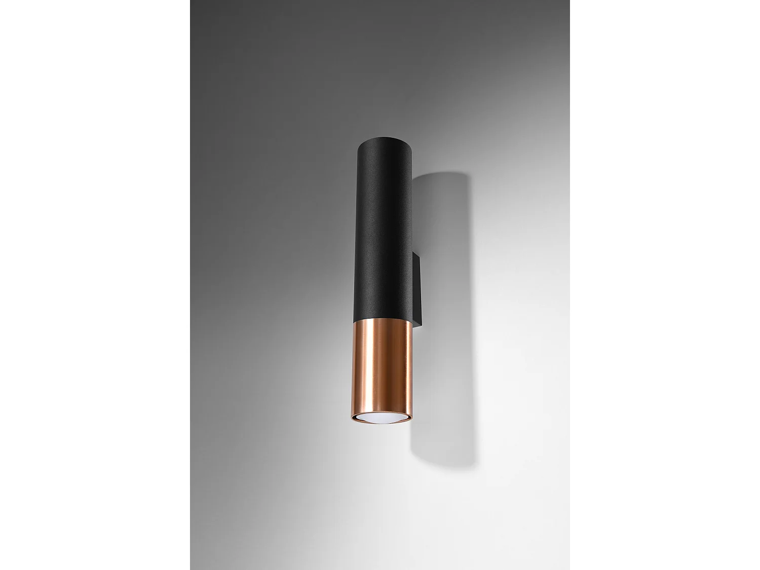 Up & Down Wall Lamp  Black, Copper GU10 Up & Down Wandleuchte Schwarz, Kupfer GU10